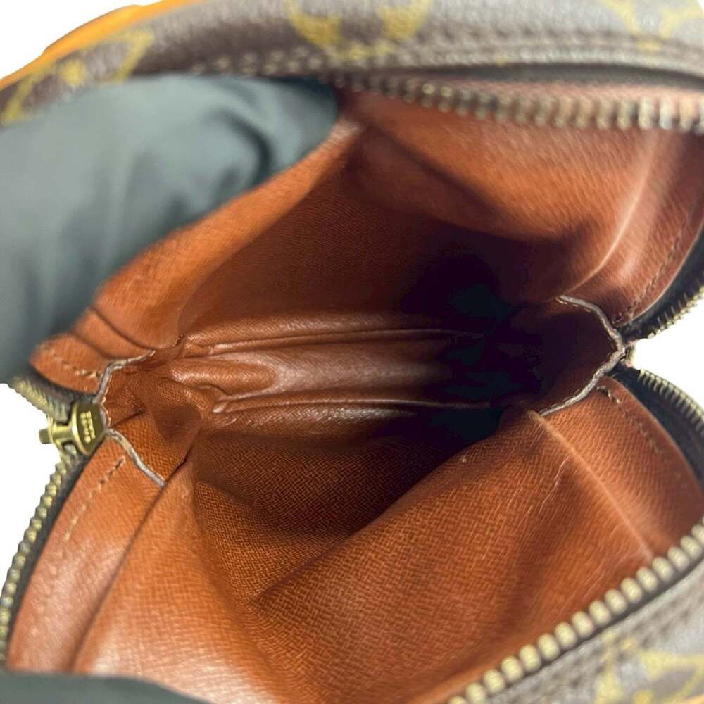 LOUIS VUITTON Authentic Brown Monogram Leather Pochette Shoulder Bag - Picture 9 of 10